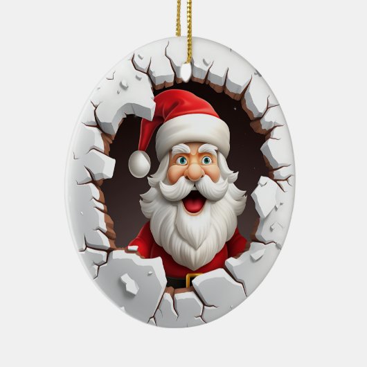 Santa Claus Keramisch Ornament (Rechts)