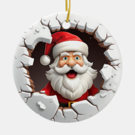 Santa Claus Keramisch Ornament