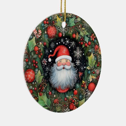 Santa Claus Keramisch Ornament (Rechts)