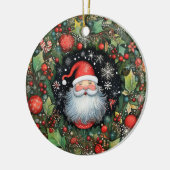 Santa Claus Keramisch Ornament (Links)