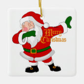 santa claus keramisch ornament (Voorkant)