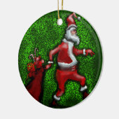 Santa Claus Keramisch Ornament (Links)