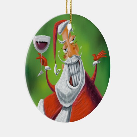 Santa Claus Keramisch Ornament (Rechts)