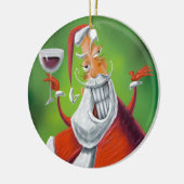 Santa Claus Keramisch Ornament (Links)