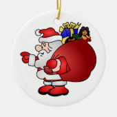 Santa Claus Keramisch Ornament (Voorkant)