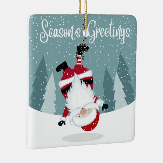 Santa Claus Keramisch Ornament (Rechts)