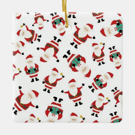 Santa Claus Keramisch Ornament (Voorkant)
