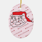 Santa Claus Keramisch Ornament (Voorkant)