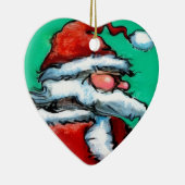 Santa Claus Keramisch Ornament (Rechts)