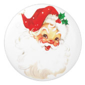 Santa Claus Keramische Knop (Voorkant)