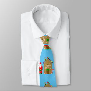 santa claus kerst gingerbrood stropdas