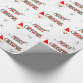 santa claus , kerst midden eeuw cadeaupapier (Hoek)