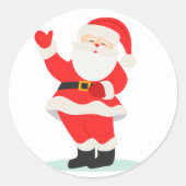 Santa Claus Kerst sticker (Voorkant)