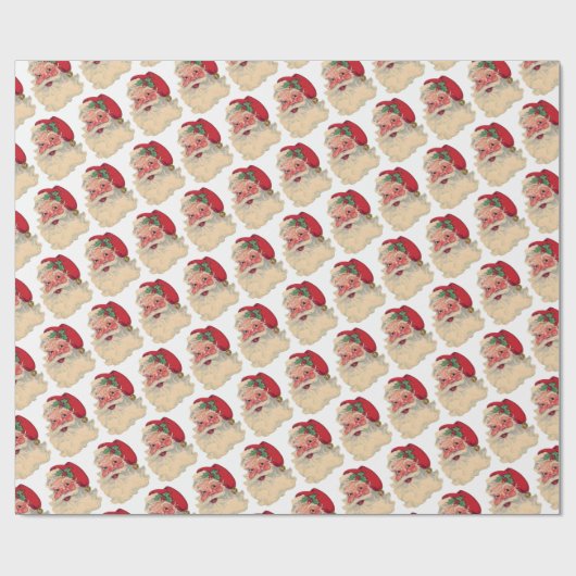 Santa Claus kerstcadeautje  Jolly Cadeaupapier (Vlak)