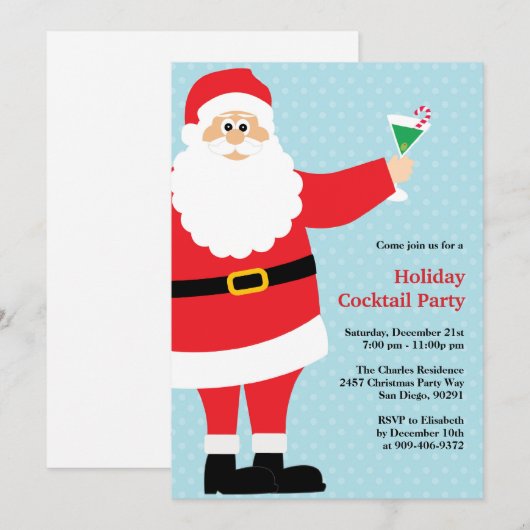 Santa Claus kerstcadeautje Kaart (Voorkant / Achterkant)