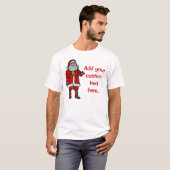 Santa Claus kerstCartoon, speciaal aangepast T-shirt (Voorkant volledig)