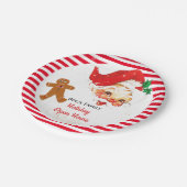 Santa Claus kerstfeestay Open House Papieren Bordje (Gekanteld)