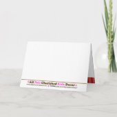 SANTA CLAUS kerstfeestdag, gevouwen kaart (Achterkant)