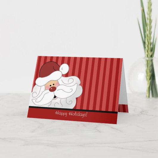 SANTA CLAUS kerstfeestdag, gevouwen kaart (Voorkant)