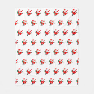 Santa Claus kerstkerstvlinder Fleece Deken
