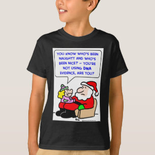 santa claus kerstman dna bewijs t-shirt