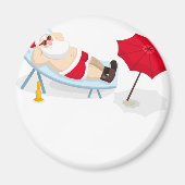 santa claus kerstmis magneet (Voorkant)