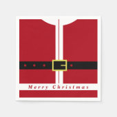 Santa Claus Kerstmis Napkins Servet (Voorkant)