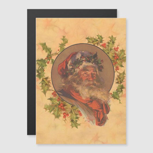 Santa Claus Kerstmis  portret (Voorkant / Achterkant)