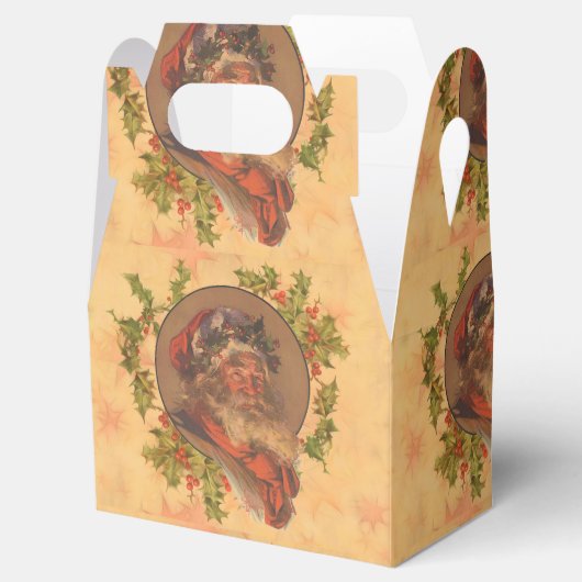 Santa Claus Kerstmis  portret Bedankdoosjes (Geopend)