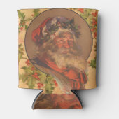Santa Claus Kerstmis  portret Blikjeskoeler (Voorkant)