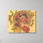 Santa Claus Kerstmis portret Canvas Afdruk (Voorkant)
