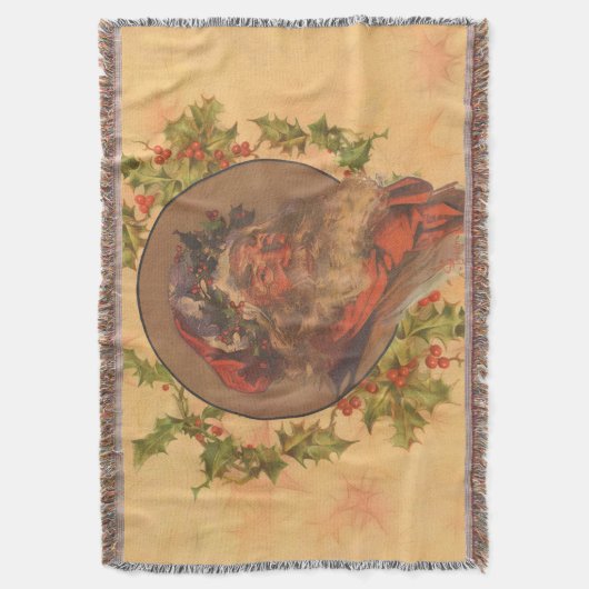 Santa Claus Kerstmis  portret Deken (Voorkant Verticaal)