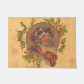 Santa Claus Kerstmis portret Deurmat (Voorkant)