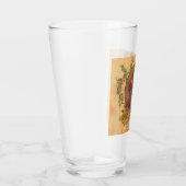 Santa Claus Kerstmis portret Glas (Rechts)