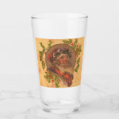 Santa Claus Kerstmis  portret Glas (Voorkant)
