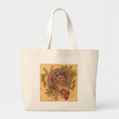 Santa Claus Kerstmis  portret Grote Tote Bag (Voorkant)