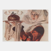 Santa Claus Kerstmis portret Inpakpapier Vel (Voorkant 2)