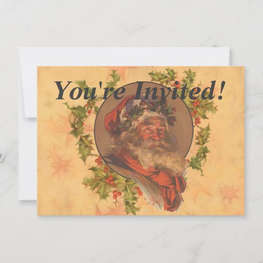 Santa Claus Kerstmis  portret Kaart (Voorkant)