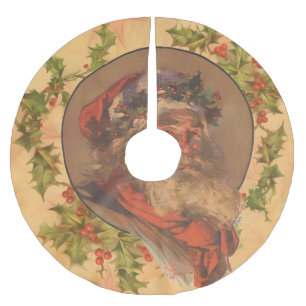 Santa Claus Kerstmis portret Kerstboom Rok