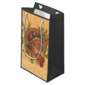 Santa Claus Kerstmis portret Klein Cadeauzakje (Voorkant Gekanteld)