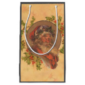 Santa Claus Kerstmis  portret Klein Cadeauzakje (Voorkant)