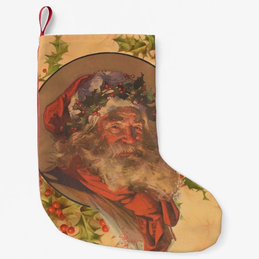 Santa Claus Kerstmis portret Kleine Kerstsok (Voorkant)