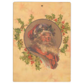 Santa Claus Kerstmis portret Klembord (Achterkant)
