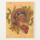 Santa Claus Kerstmis  portret Planner (Achterkant)