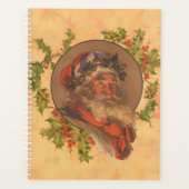 Santa Claus Kerstmis  portret Planner (Voorkant)