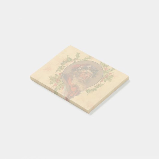 Santa Claus Kerstmis portret Post-it® Notes (Schuin)