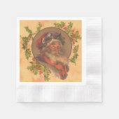 Santa Claus Kerstmis  portret Servet (Voorkant)