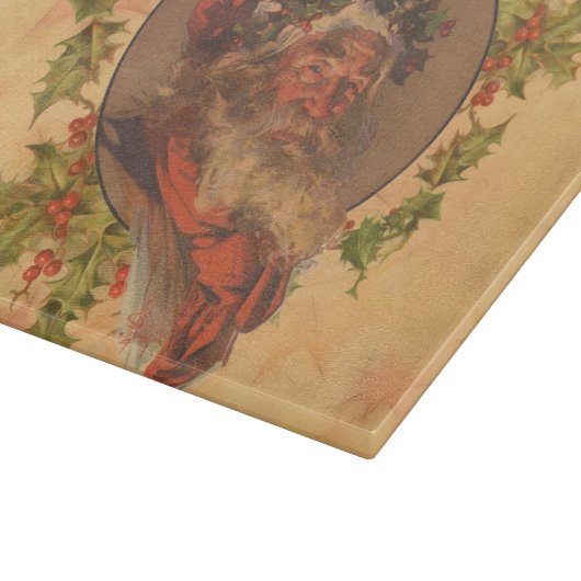 Santa Claus Kerstmis  portret Snijplank (Hoek)