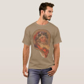 Santa Claus Kerstmis  portret T-shirt (Voorkant volledig)