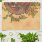 Santa Claus Kerstmis  portret Theedoek (Gevouwen)